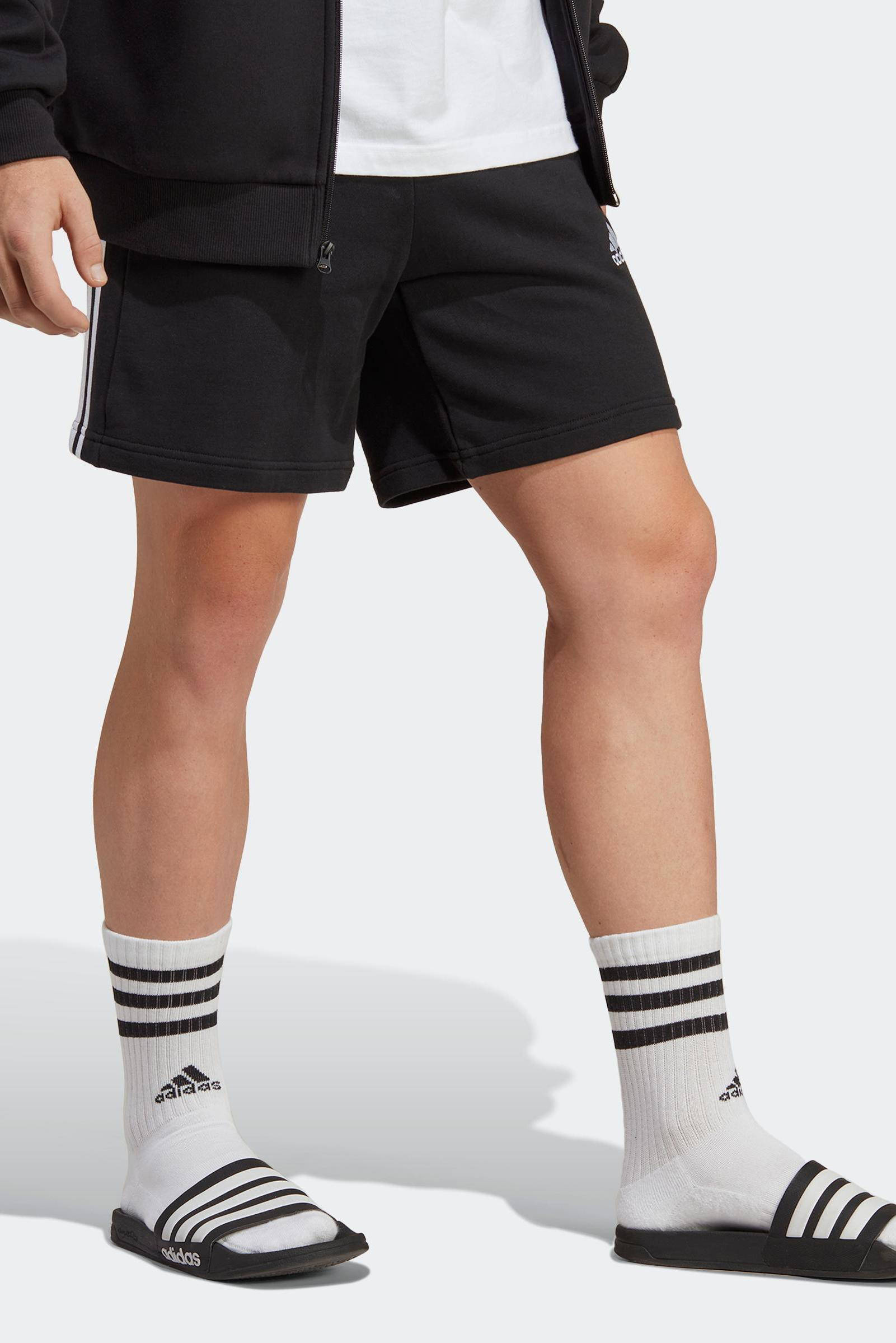 adidas short zwart/wit