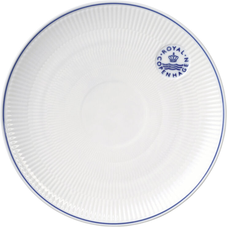 Royal Copenhagen Blueline Coupe tallerken 23 cm Hvid