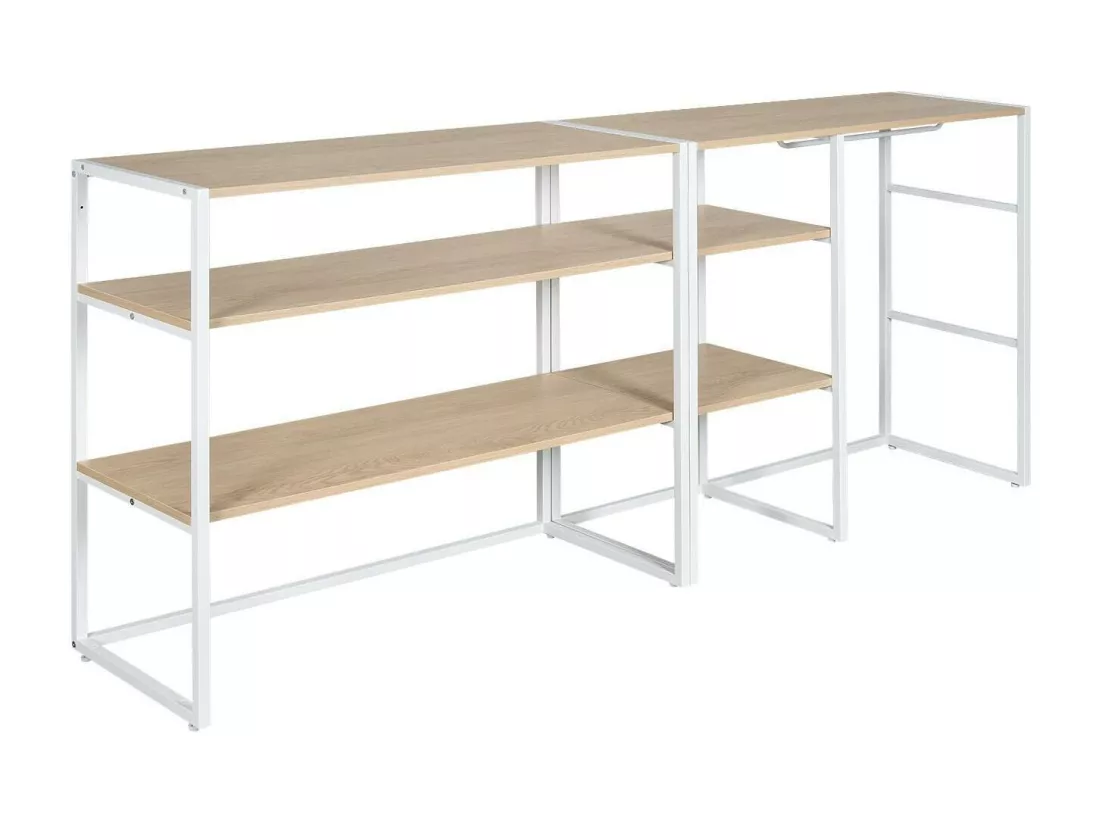 Portants vêtements sous combles modulables - Lot de 2