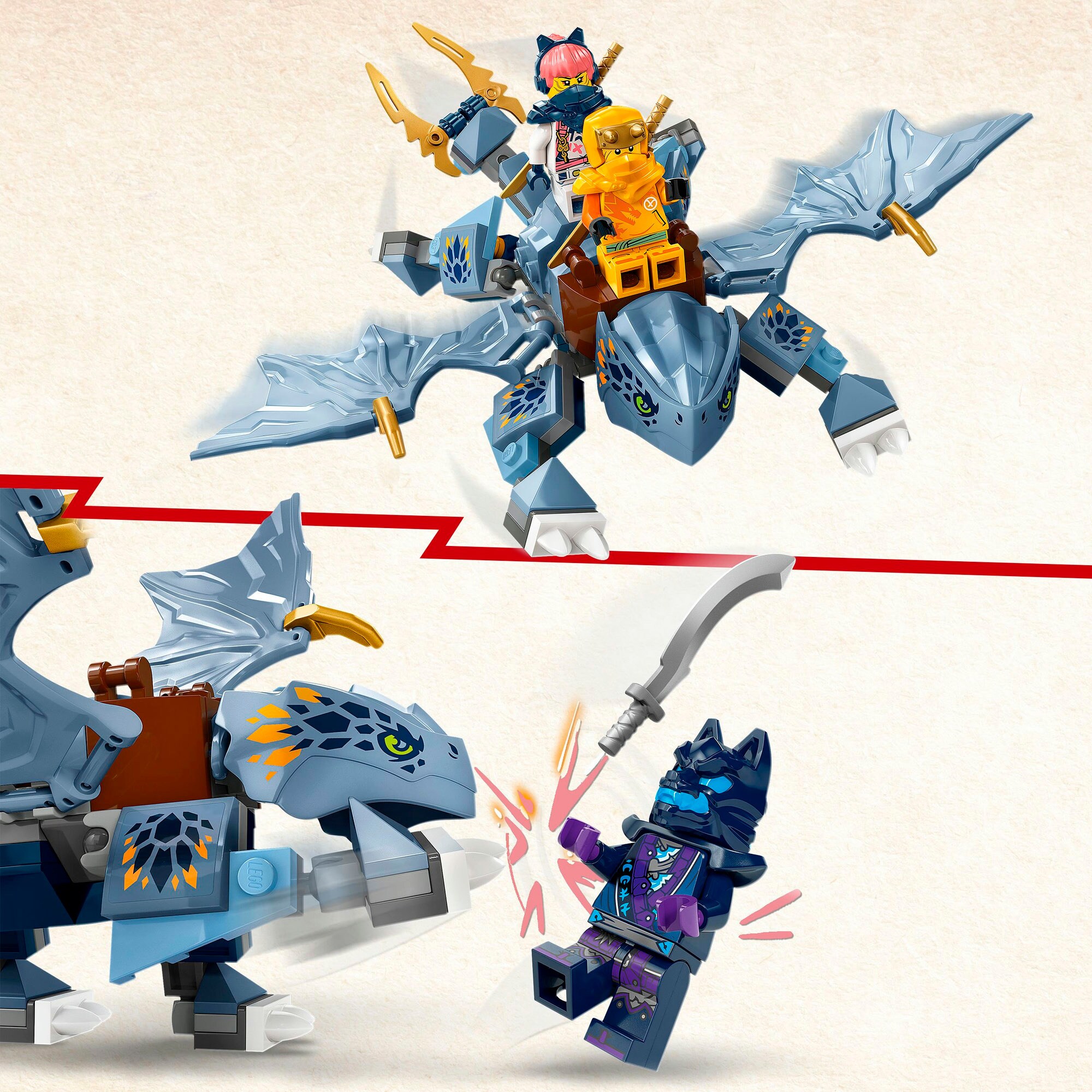 LEGO Konstruktionsspielzeug Ninjago Riyu der Babydrache