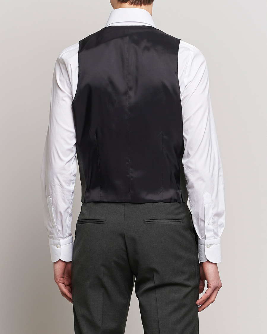 Tiger of Sweden Wayde Wool Travel Waistcoat Olive Extreme