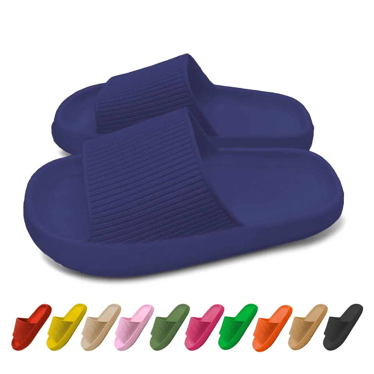 Orthopedische Zomer Badslippers (Donker blauw)