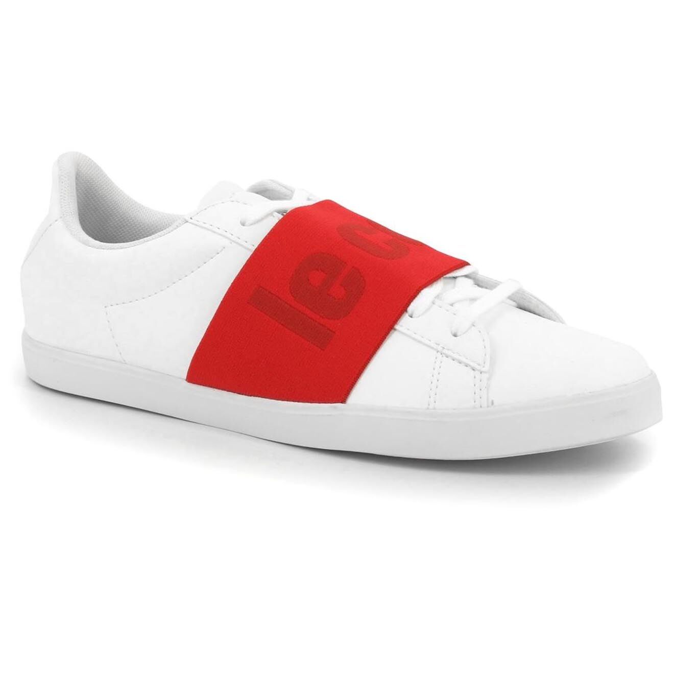 Le Coq Sportif Baskets Agate Big Logo blanc/rouge