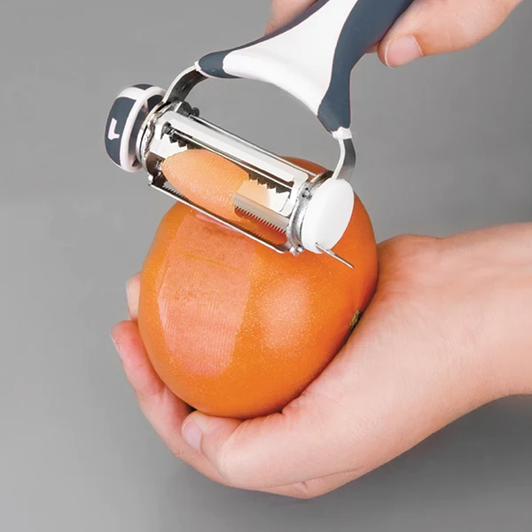 Eplucheur Y 3 lames tournantes inox Lacor
