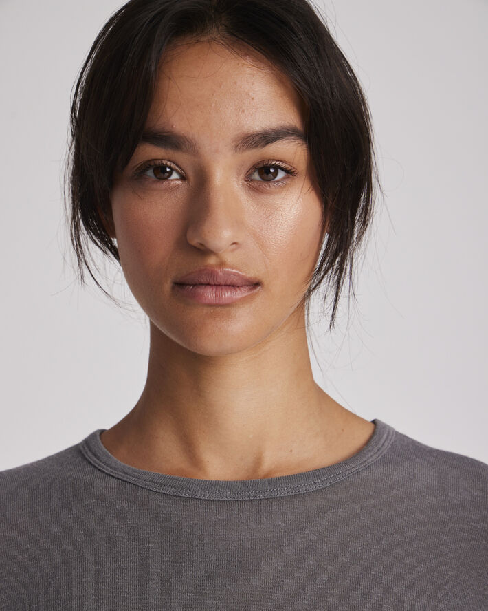 Gai&Lisva Thyra L/S Wool Top Dark gull grey