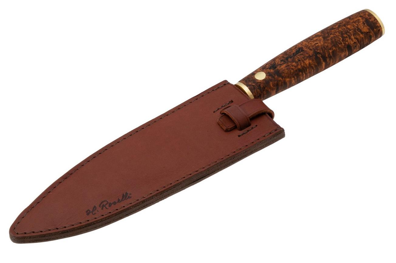 Roselli Gyuto Chef Knife RW770D UHC, Stained Curly Birch, koksmes, 19.5 cm