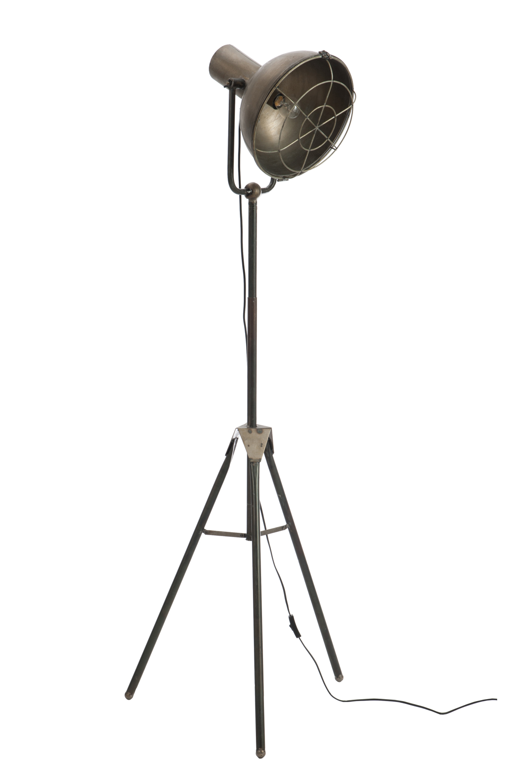 Staande lamp Steven Industriële Staande lamp Steven zwart