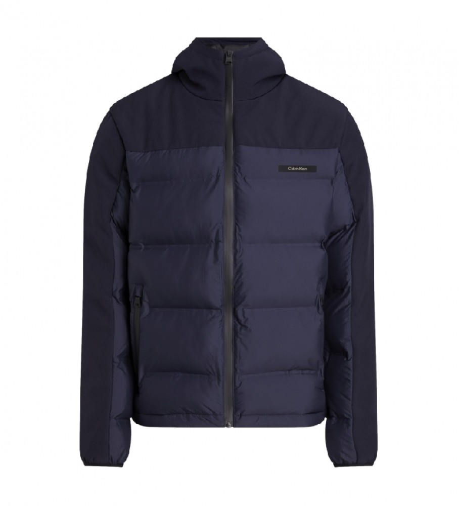 Jaqueta acolchoada Calvin Klein azul-marinho tamanho médio