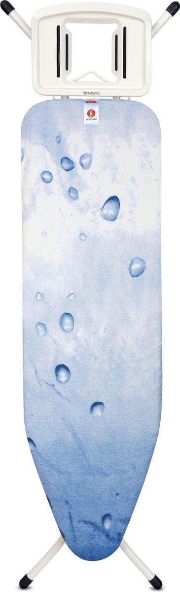 Brabantia Strijkplank B met strijkijzerhouder - 124 x 38 cm - Ice Water