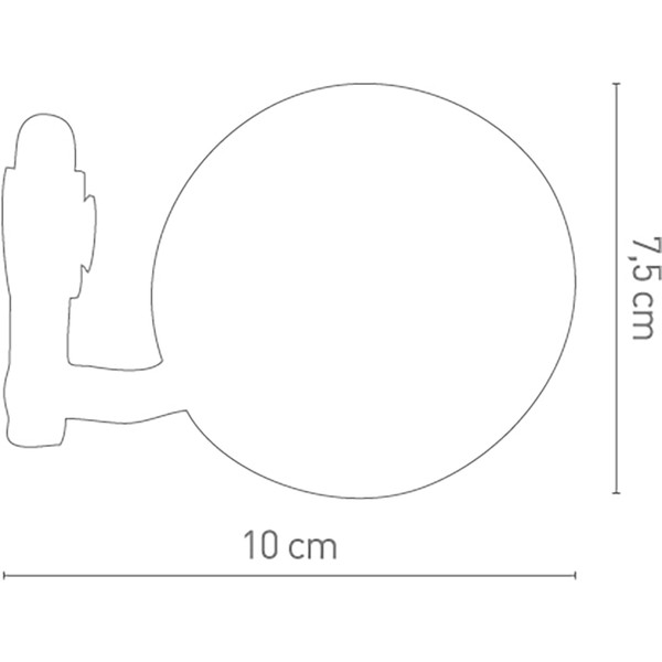 Chaft - Rétroviseur embout guidon Troop Noir