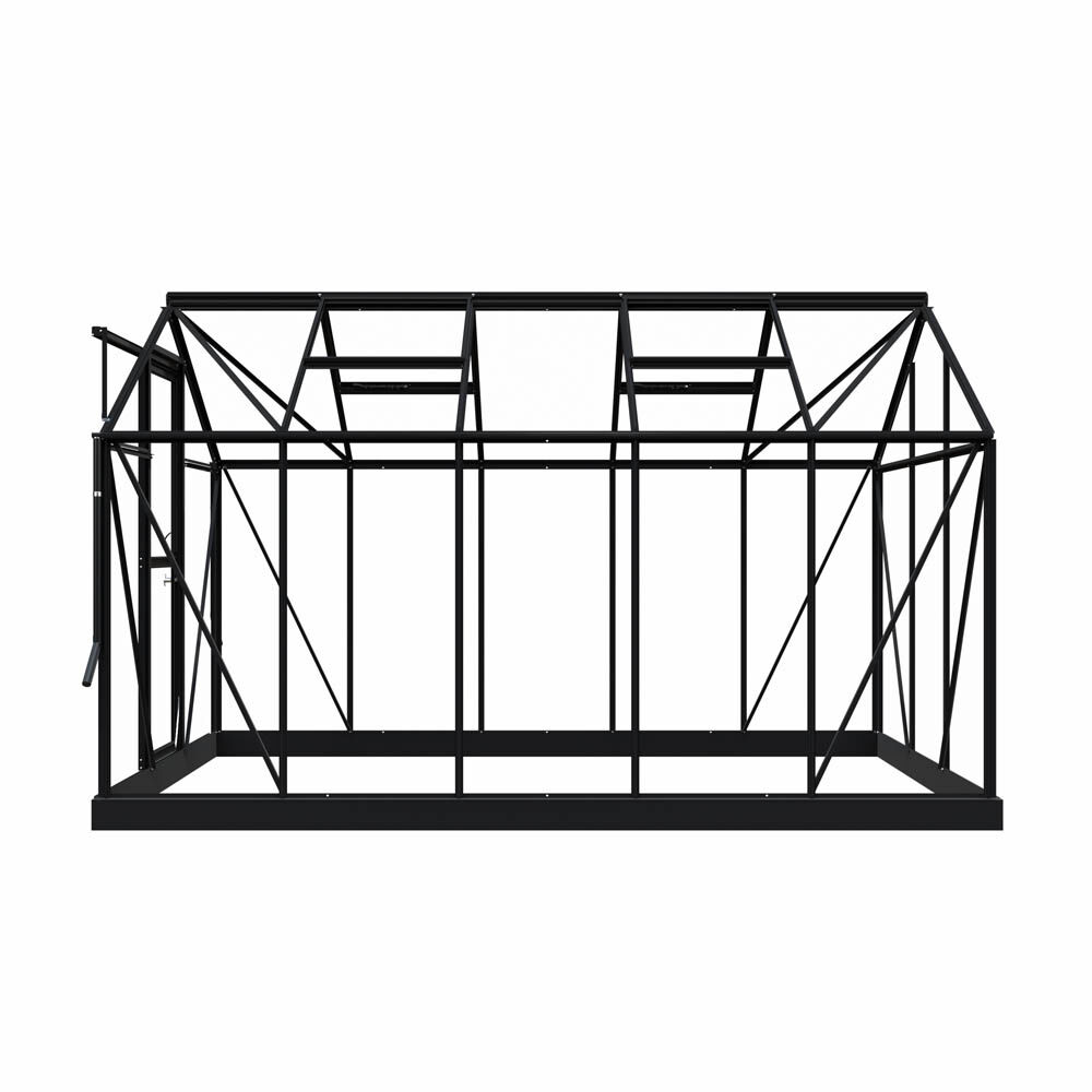 Royal Well Mary III - Tuinkas - zwart - 241x212x360 cm - Veiligheidsglas