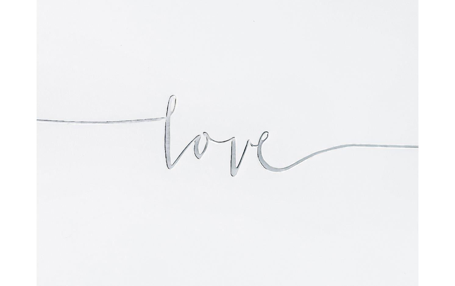 Gästebuch Love 24 x 18.5 cm, Weiss/SilberGuest Book für die schönsten Erinnerungen an die Hochzeit, das Brautpaar, die Gäste und die Feier