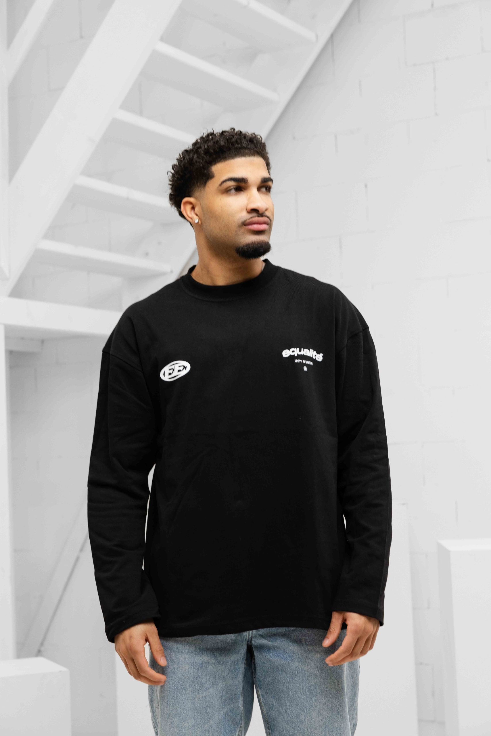 Equalité Stay Equal Longsleeve T-Shirt Heren Zwart