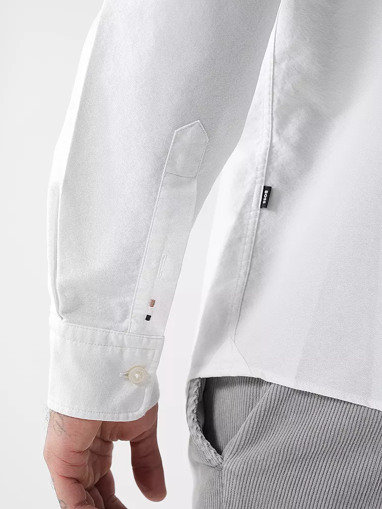 BOSS Hemd ROAN Slim Fit weiss