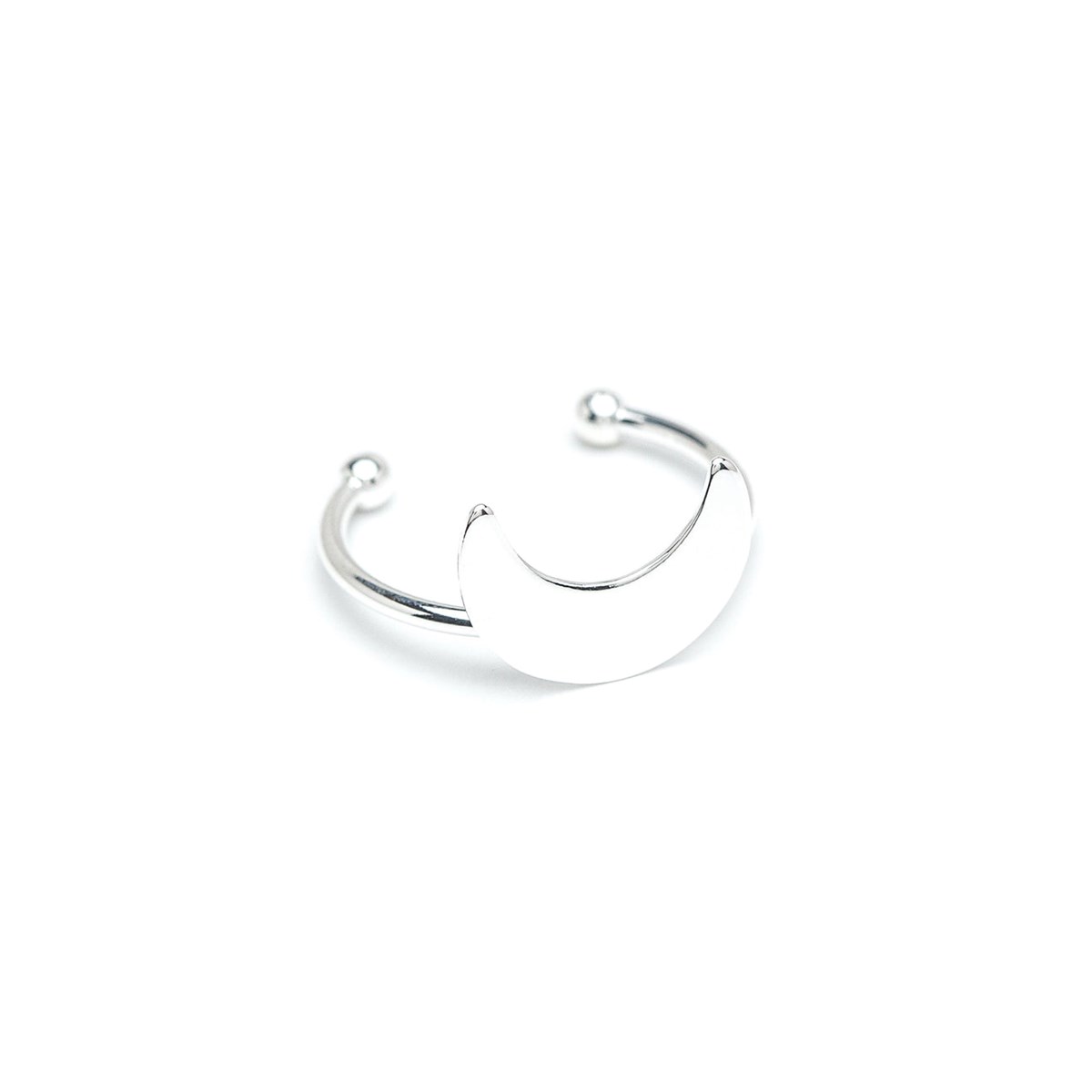 bague lune plaqué argent - SÉLÉNÉ