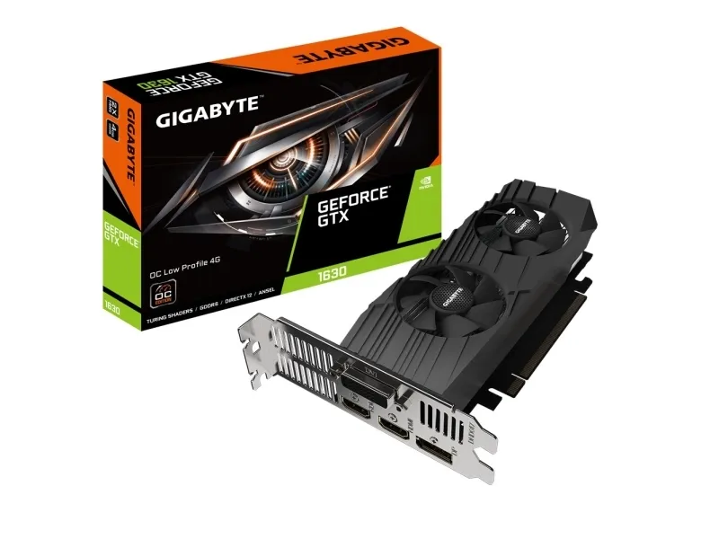 Gigabyte GeForce GTX 1630 OC 4G - OC Edition - grafikkort - NVIDIA GeForce GTX 1630 - 4 GB GDDR6 - DVI, HDMI, DisplayPort