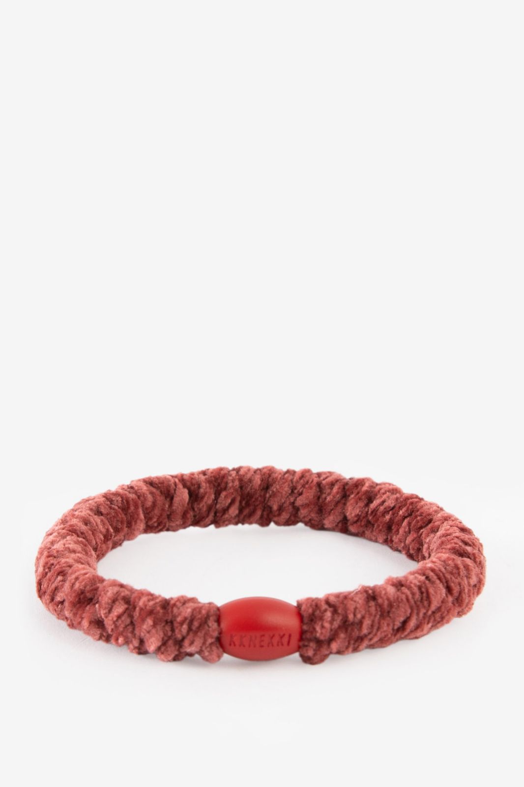 Kknekki multicolour gevlochten haarelastieken velvet