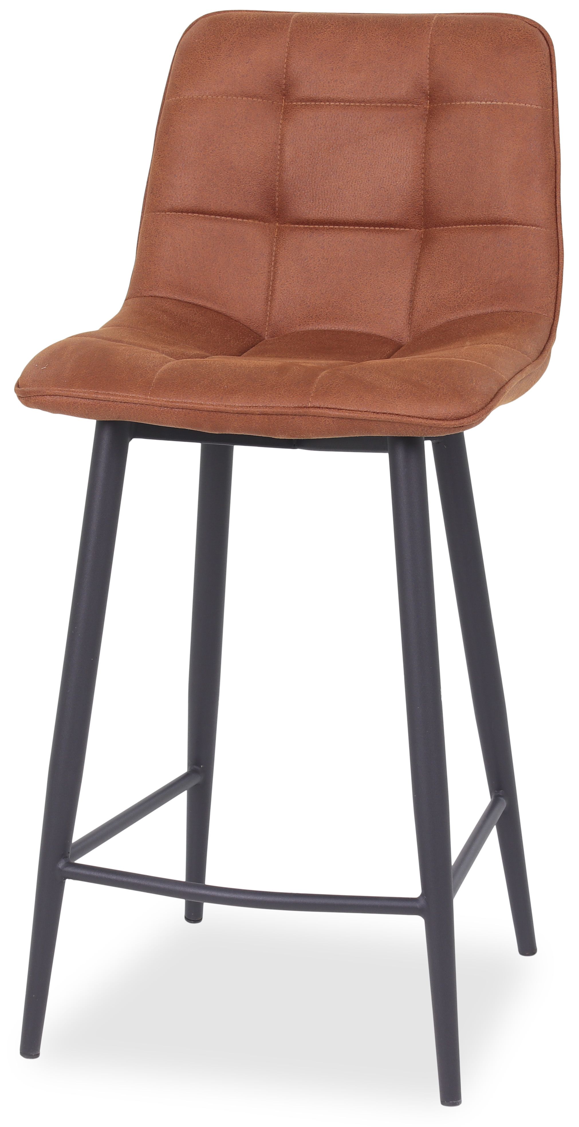 Barkruk - cognac microvezel Alford B45 x D48 x H94 cm