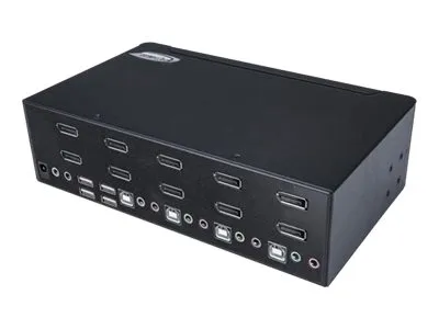 StarTech.com DisplayPort KVM - 4 port - 4K 60Hz - Dual Monitor KVM - DisplayPort Switch - KVM DisplayPort - Desktop KVM Switch (SV431DPDDUA2) - KVM / audio / USB switch - 4 x KVM / audio / USB - 1 lokalbruger - monterbar på stativ, desktop