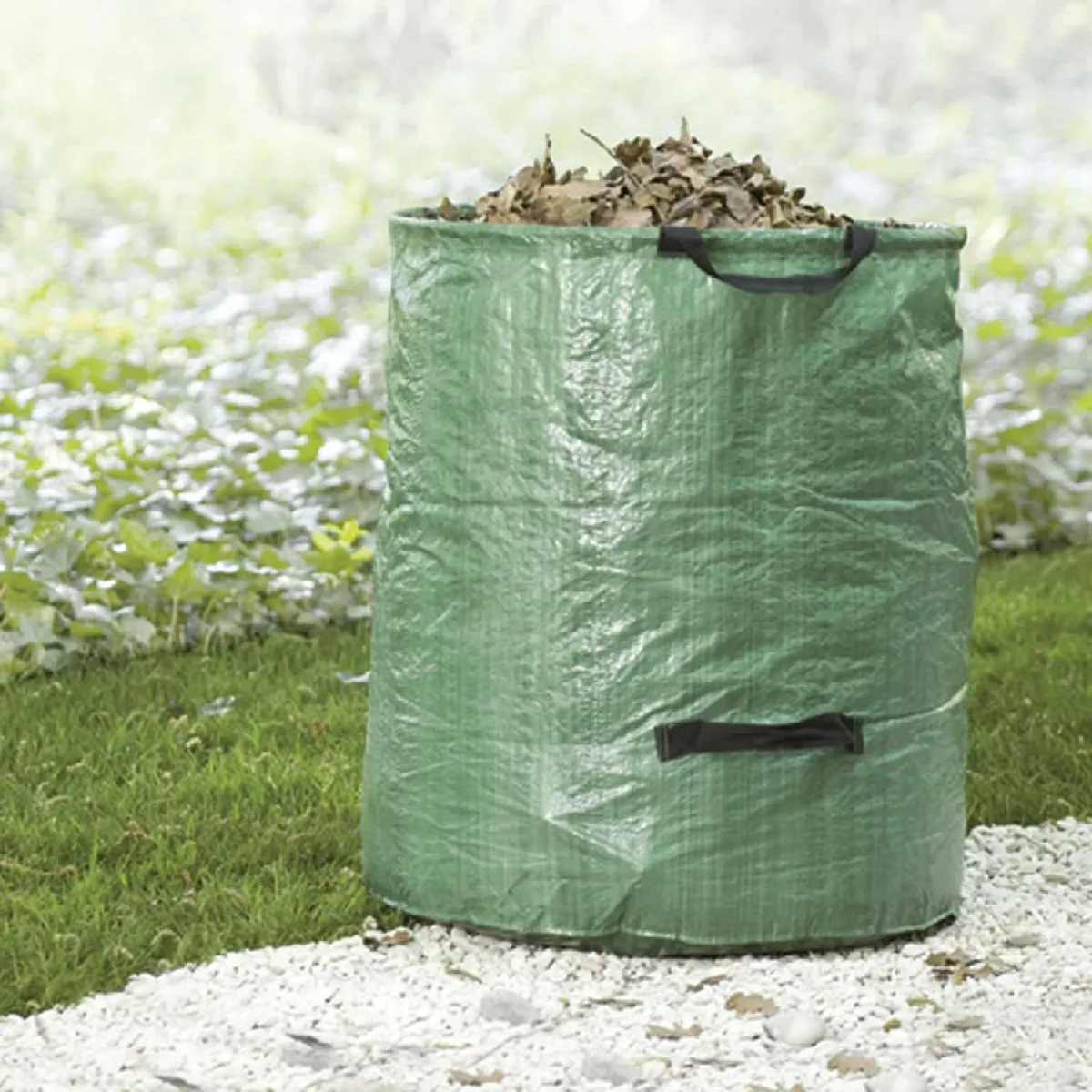 BCELEC Sac à déchets jardin 270L Vert