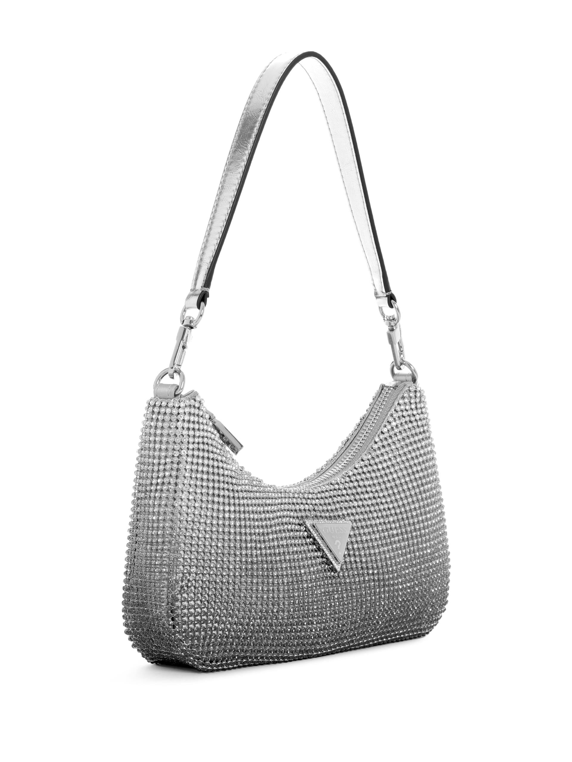 Bolsa de ombro mini Zalina Ombré com strass