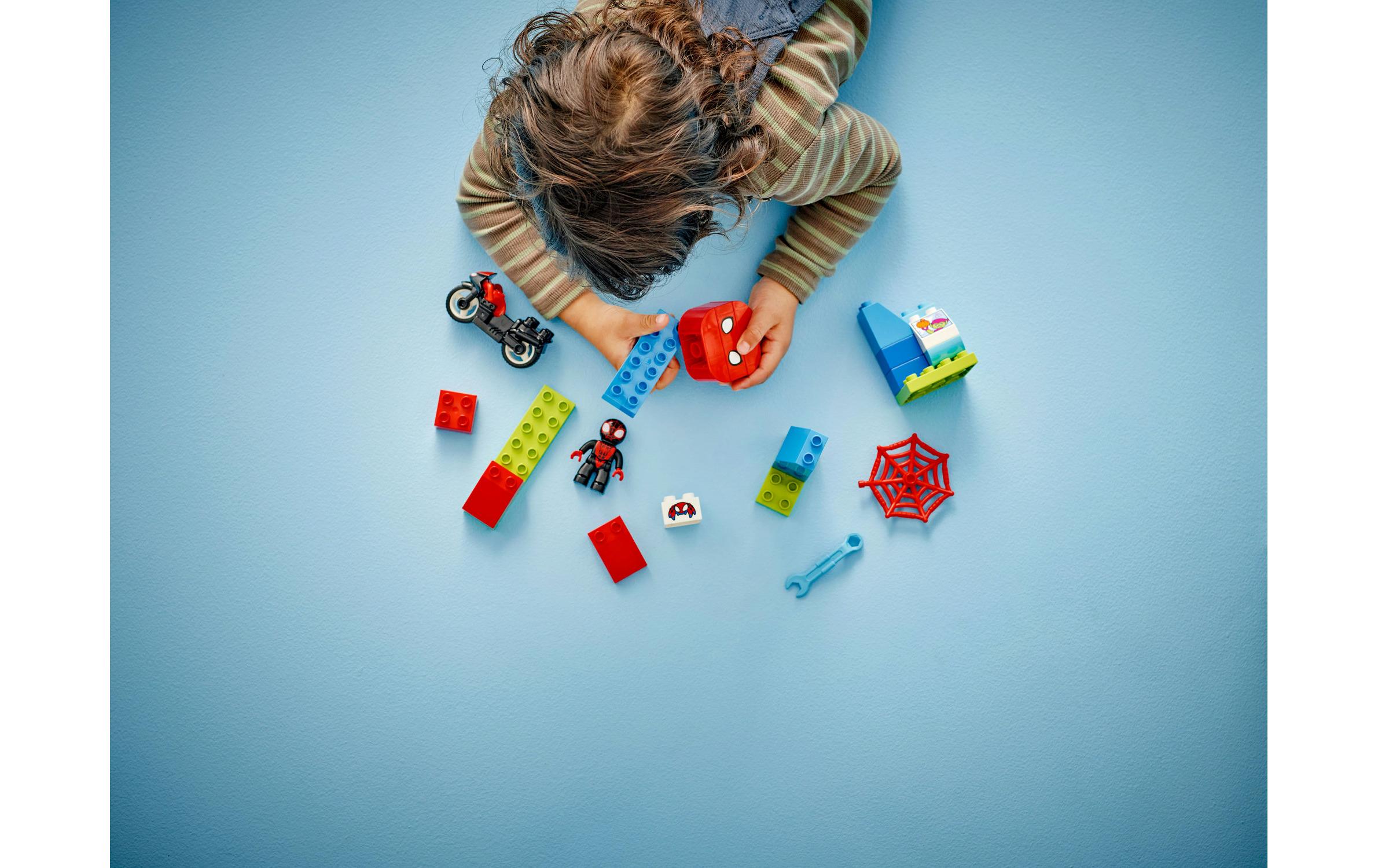 DUPLO® Spins Motorrad-Abenteuer 10424Bau- und Spielset für actionbegeisterte Vorschulkinder