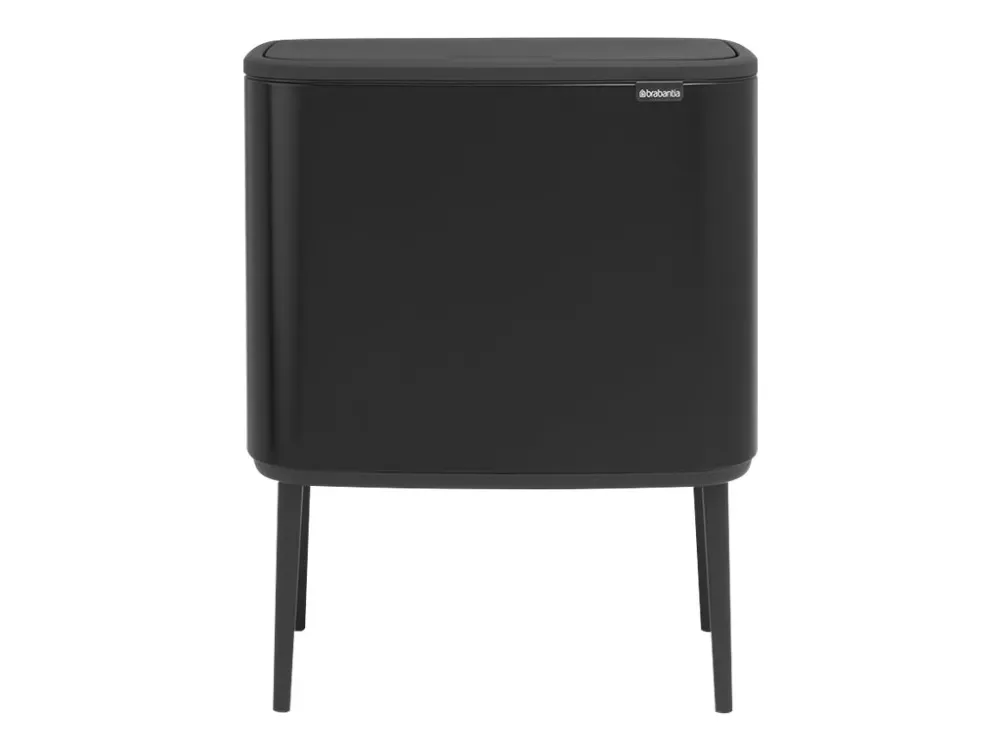 Brabantia Bo Touch Bin - Skraldespand - fliplåg - 33 L - affaldsseparation - mat sort