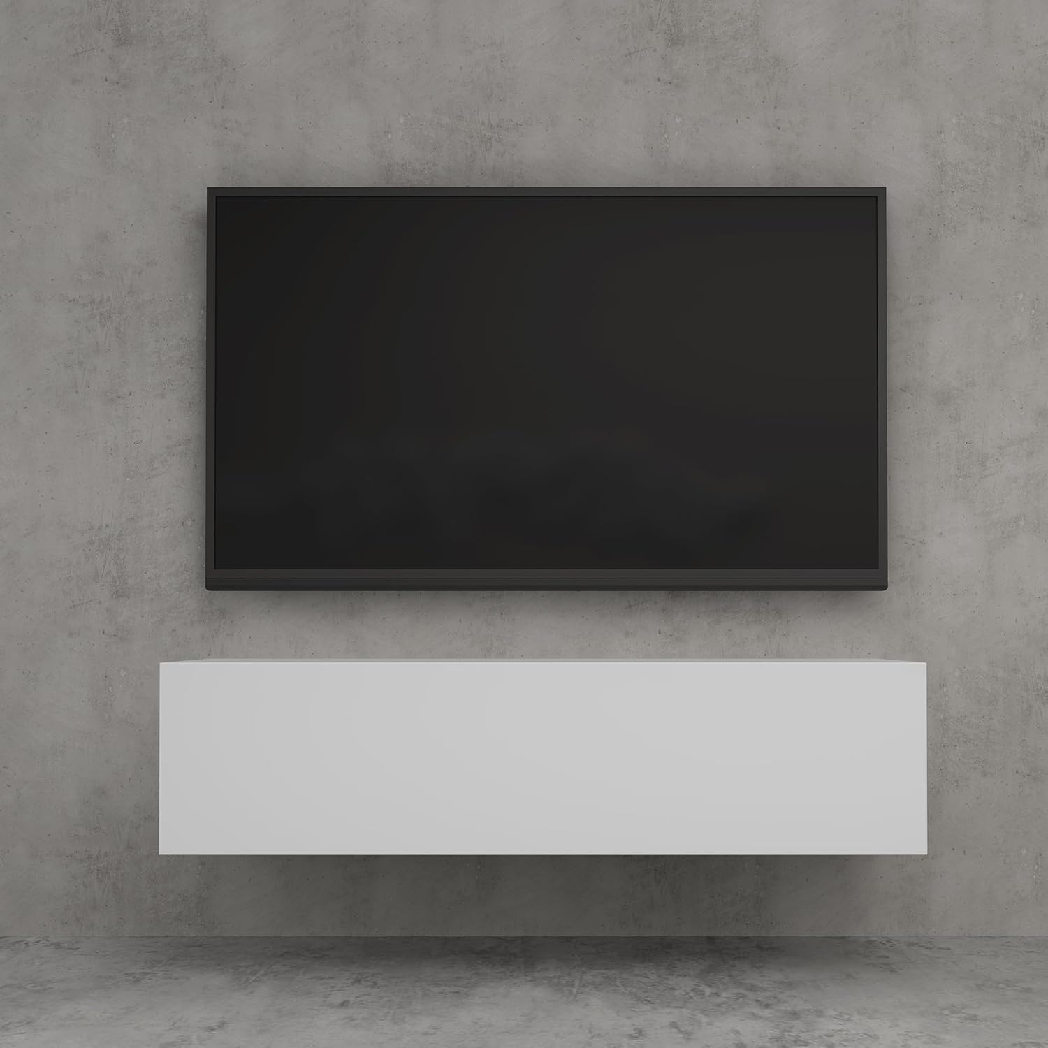 doporro TV Lowboard hängend Fernsehschrank Wohnzimmer | TV-Schrank hängend Fernsehtisch Hängeschrank 120cm Fernsehschrank02