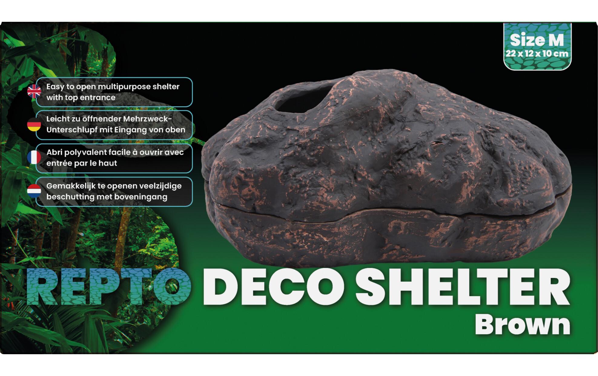 Deco Shelter Braun MVersteck für Reptilien und Amphibien