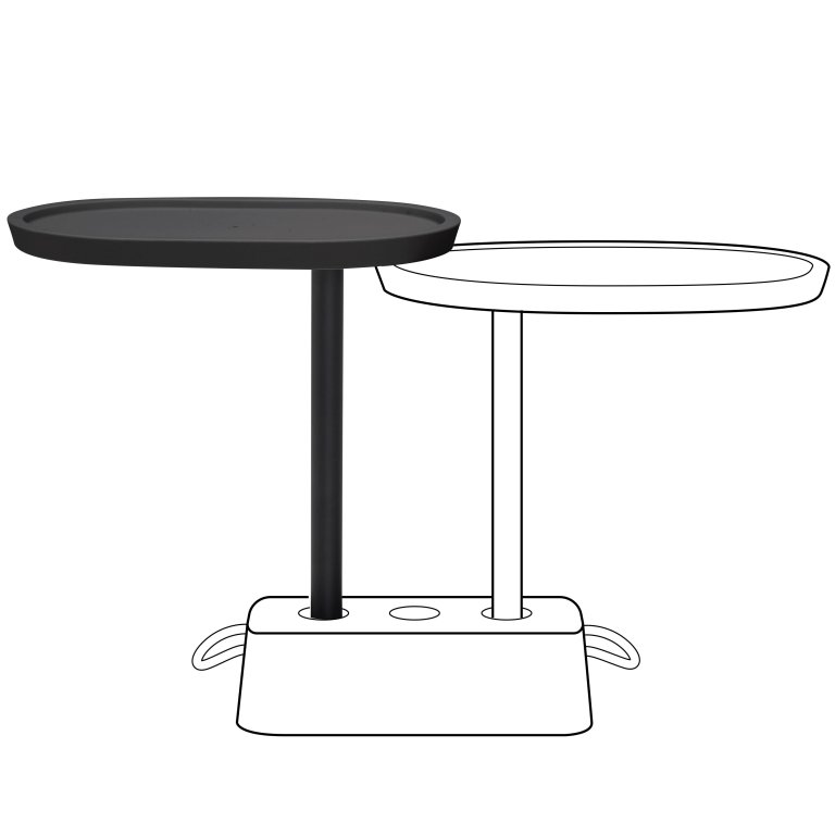 Fatboy Buddy voor Brick bijzettafel Anthracite