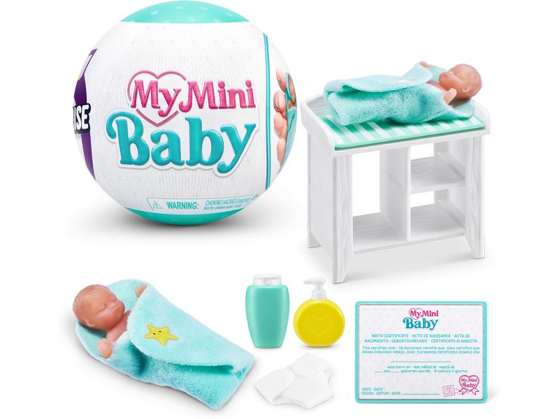 Zuru 5 Surprise My Mini Baby Series 1 assortiert Realistische Mini-Babys inkl. Zubehör