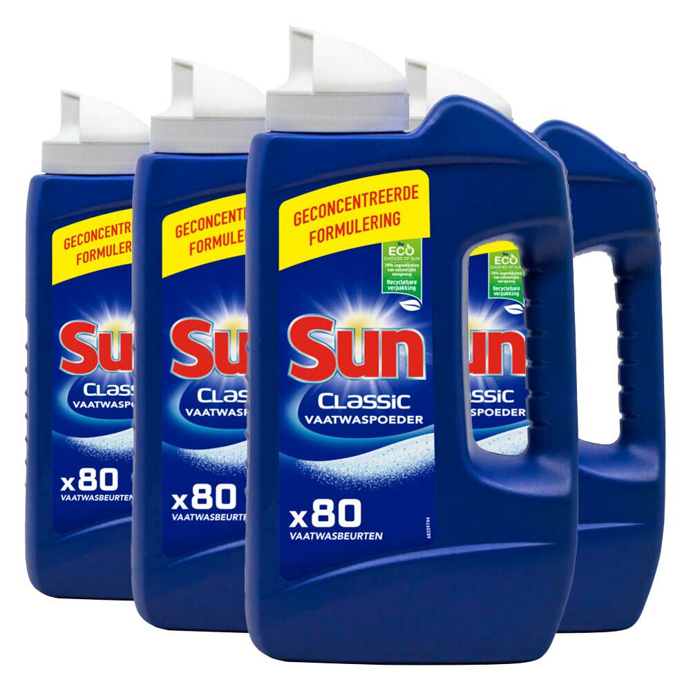 4x Sun Vaatwaspoeder Normaal 1,39 kg80 wasbeurten