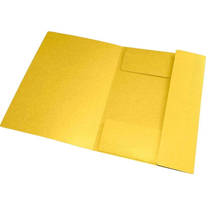 Chemise elastique 3 rabats oxford topfile+ a4 jaune