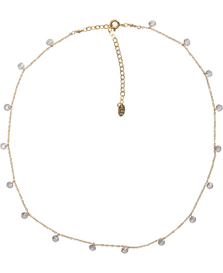 BeChristensen Susan White Zirconia Necklace - Gold Gold