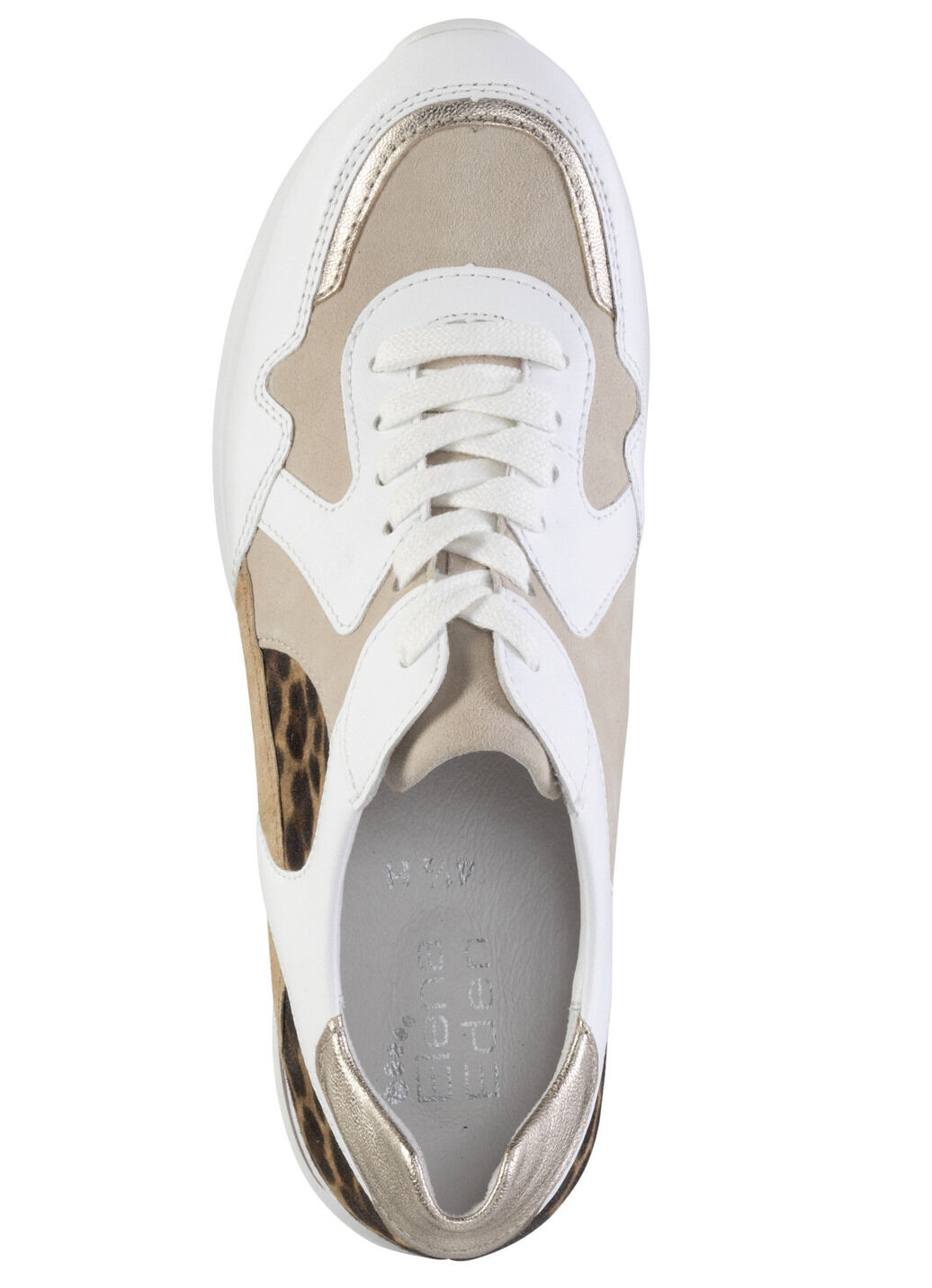 ELENA EDEN Sneaker mit Leo-Print und Metallic-Besätzen