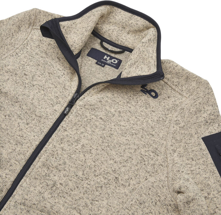 H2O Melvin Knit fleecetrøje Brun