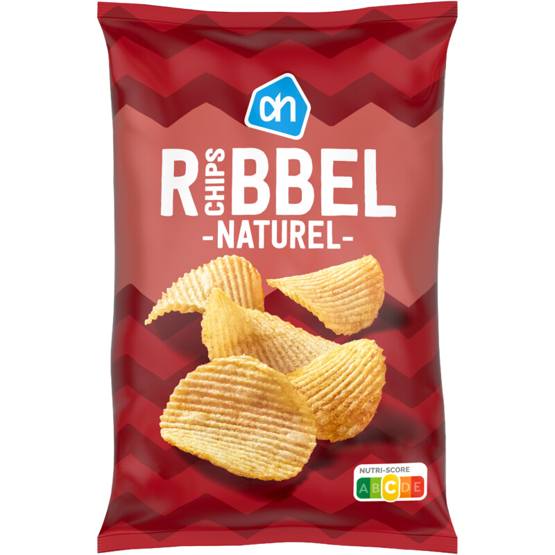AH Ribbelchips naturel