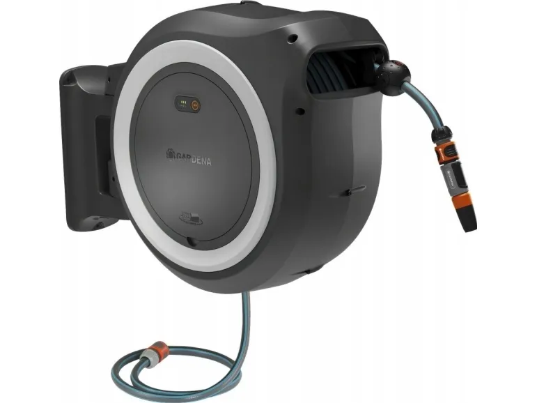 Gardena Batteridrevet vægslangeboks PowerRoll 40 meter