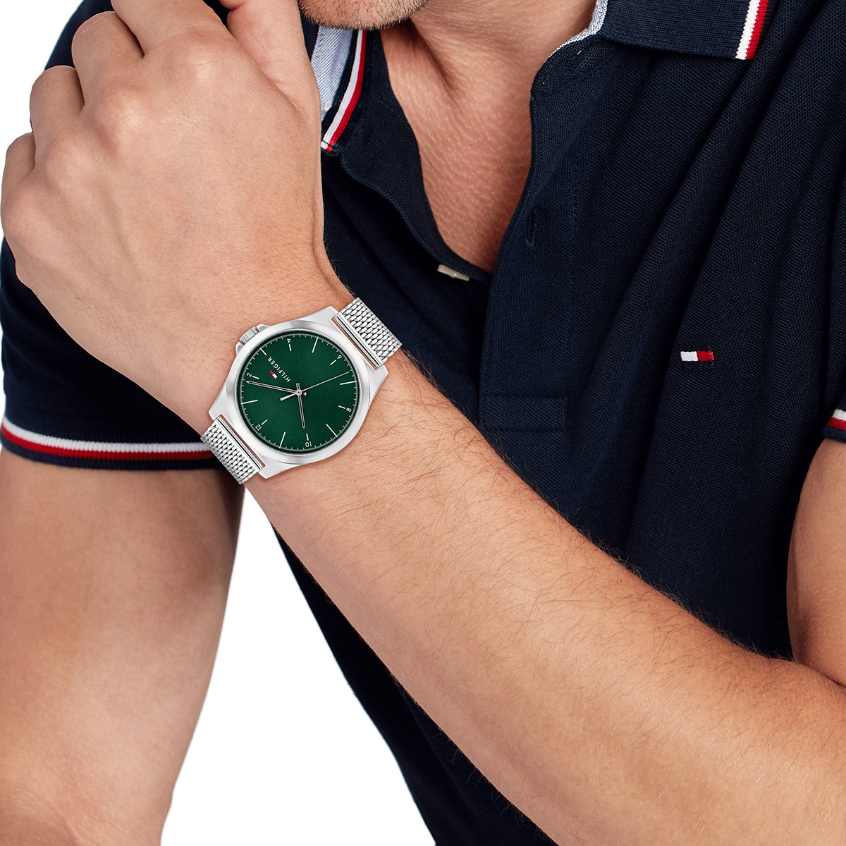 Montre TOMMY HILFIGER Norris homme bracelet acier gris