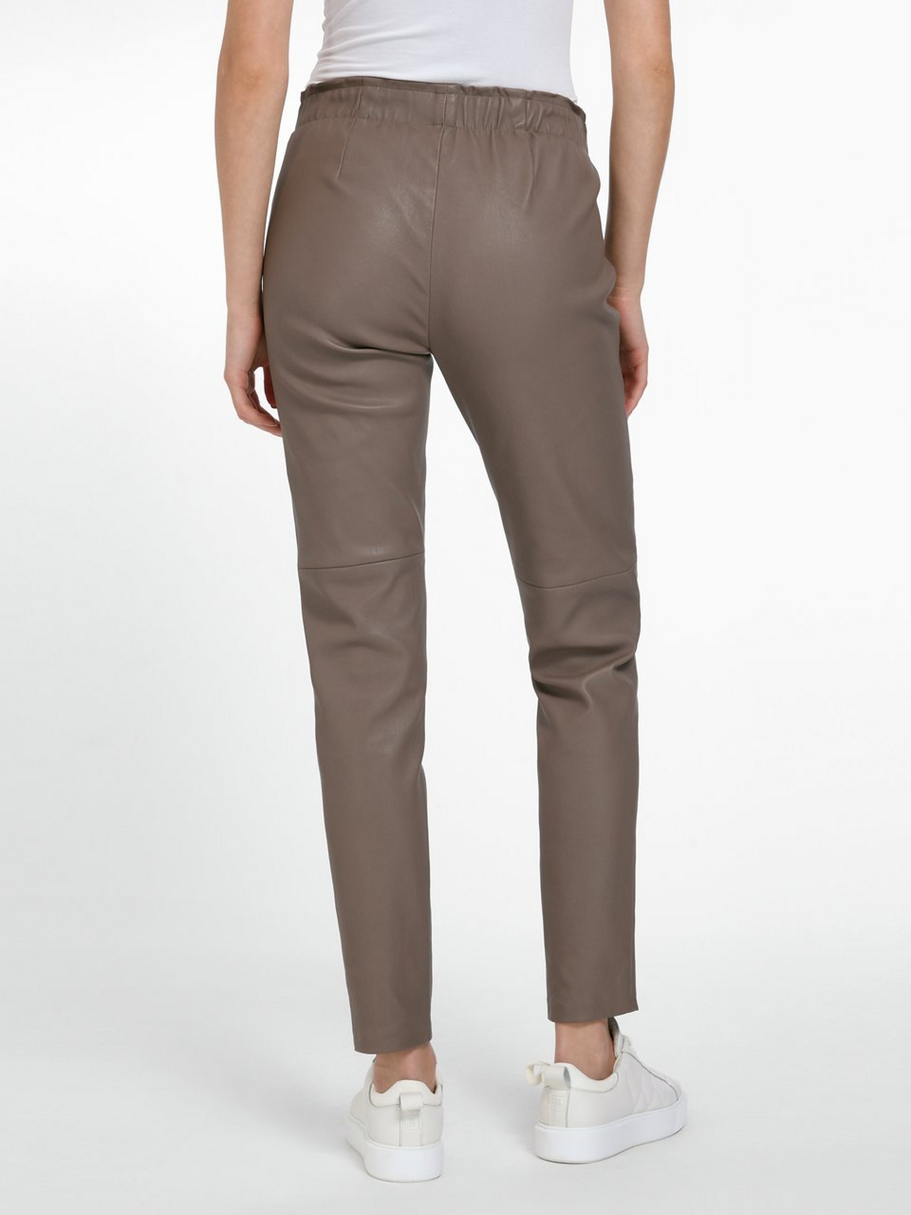 High Waist-Lederleggings