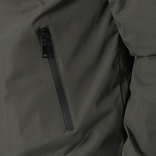 Veste Zippée Capuche Vert Kaki