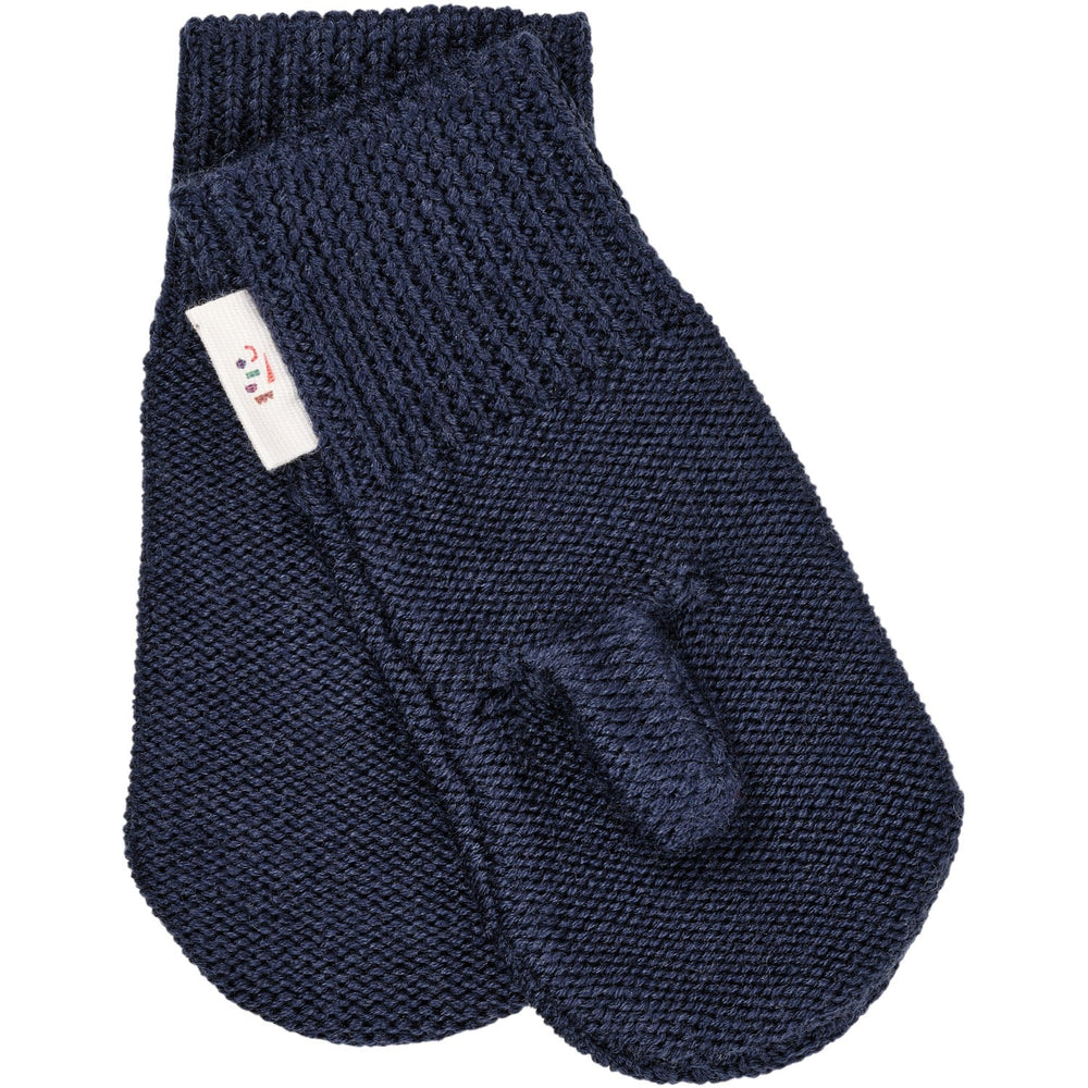 Køb COPENHAGEN COLORS Navy Merino Uld Strikket Vanter