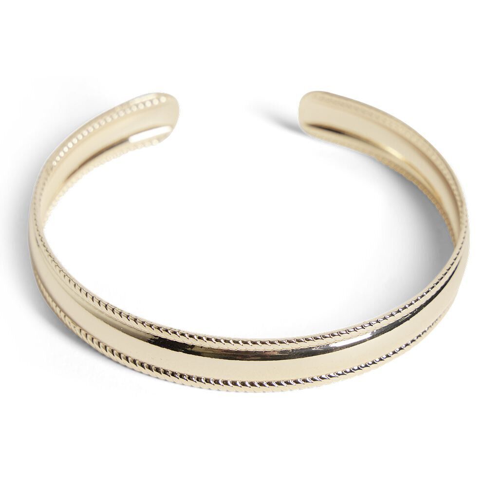 Bracelet manchette métal doré