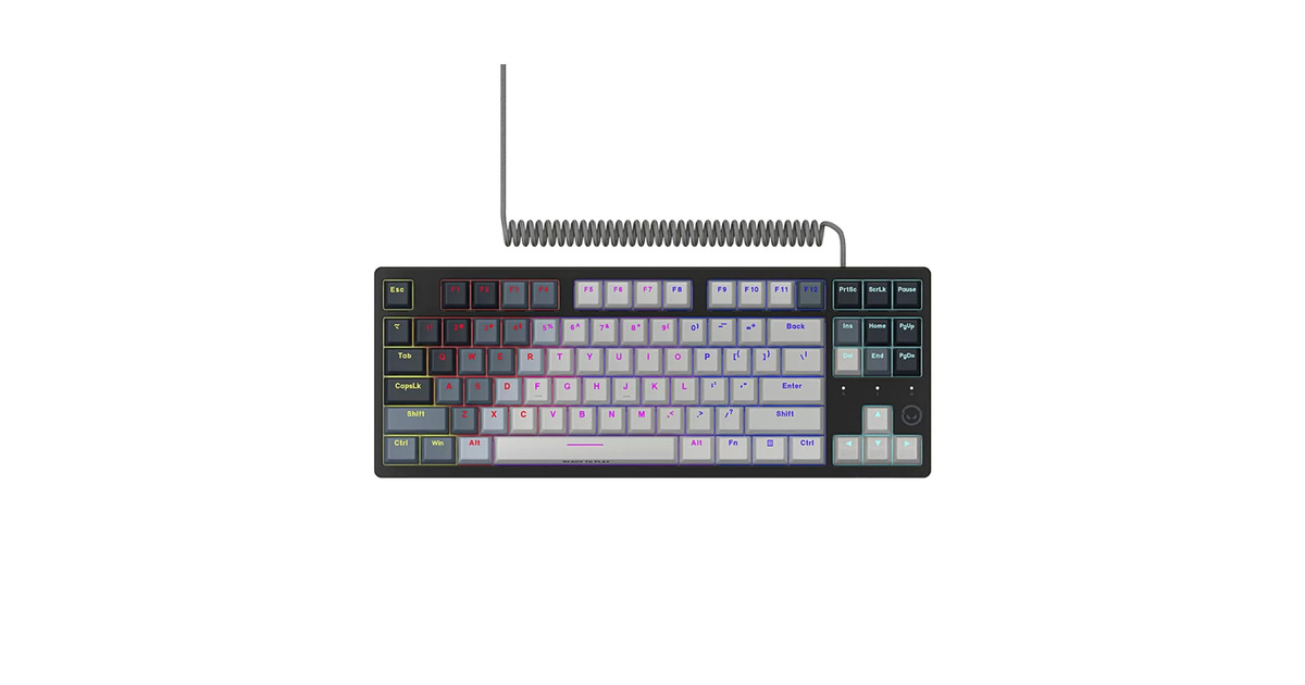 LORGARAzar 514TKL, gaming toetsenbord  (Wit, US lay-out, LOGAR Dream, TKL, RGB)