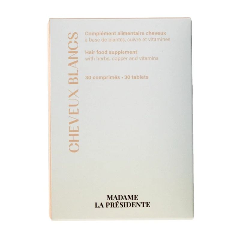 Complément alimentaire cheveux Cheveux blancs Madame la Présidente