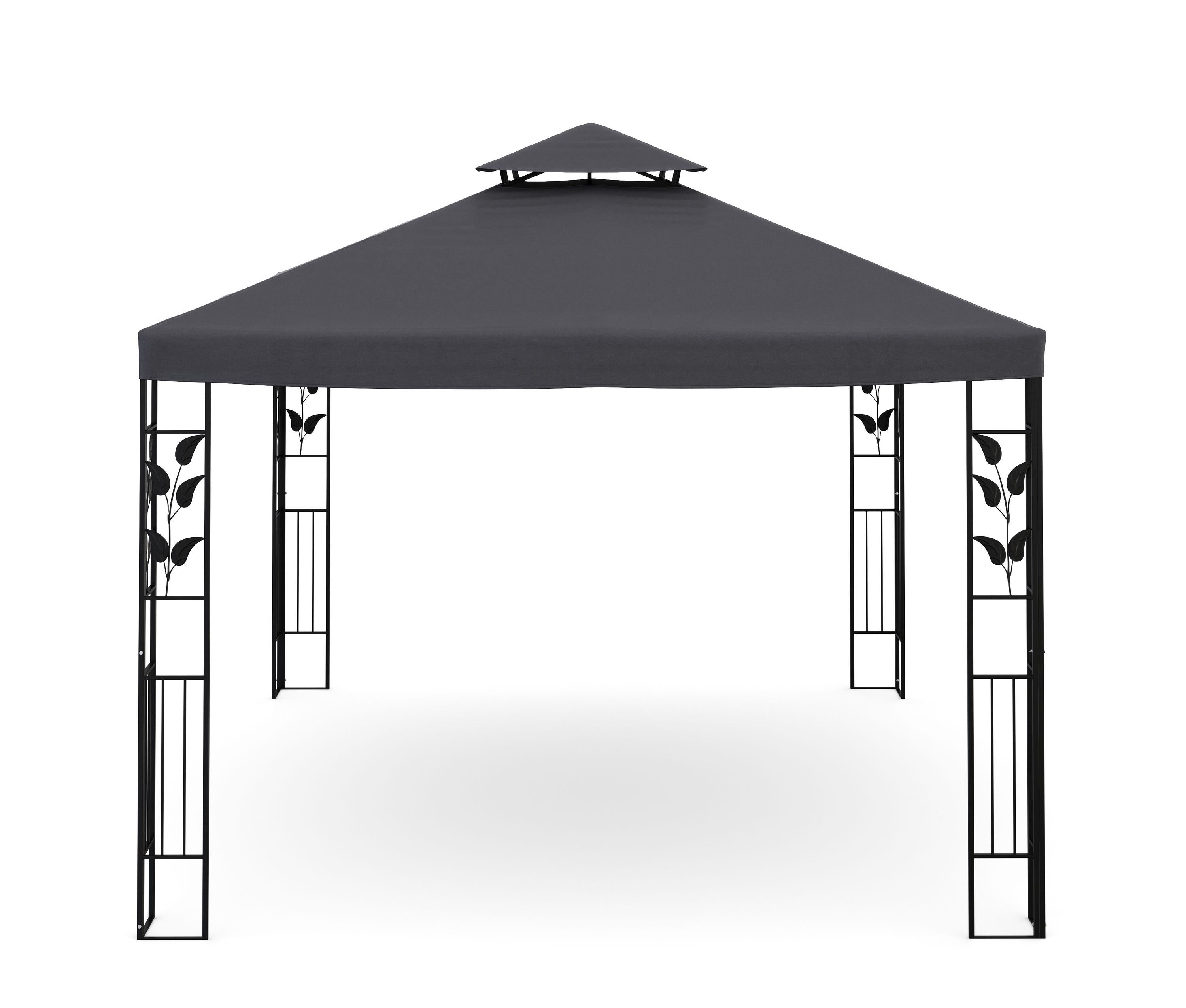 Gartenpavillon ZEN 4 x 3 m anthrazit