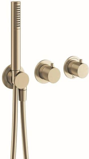 Crosswater - MPRO Module - Douchekraan - Inbouwdeel 2 Functies - Messing Geborsteld