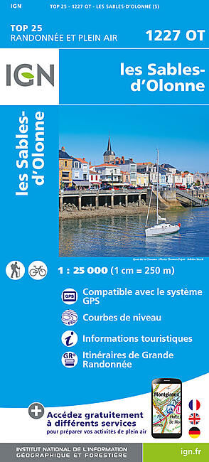 IGN - TOP 25 1227 OT LES SABLES D'OLONNE 1 25 000