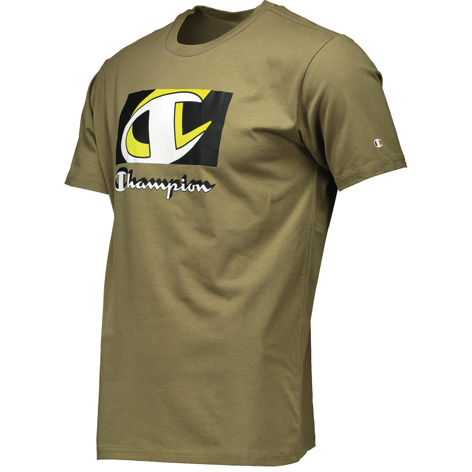 Champion Herren-T-Shirt Crew Fanzine L, olive