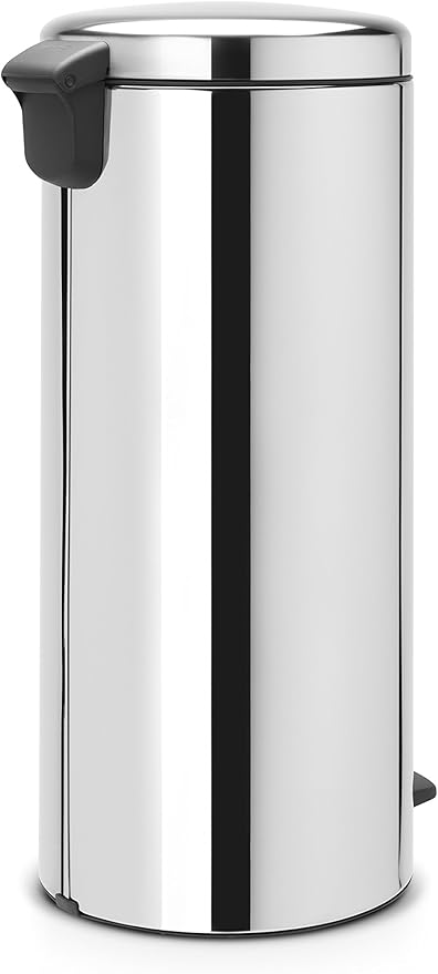 Brabantia Classic Pedaalemmer met Soft Closure, 30 Liter, HxBxD 67,9 x 29,3 x 38 cm, Metaal, Roestvrij Staal